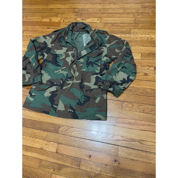 USGI Army Cold Weather Field Coat Woodland Camo Jacket US Military Medium Reg - Picture 3 of 8